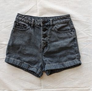 BDG high rise denim shorts